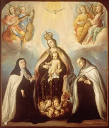 Die Jungfrau vom Karmel mit der Heiligen Theresa und dem Heiligen Johannes vom Kreuz